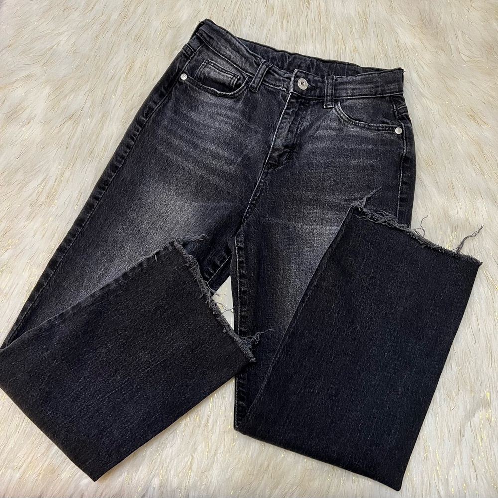 Art Class Dark Wash Hi Rise Adjustable Waist Straight Leg Denim Jeans size 10